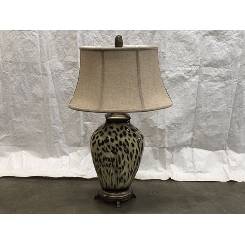 Leopard Style Glass Lamp 